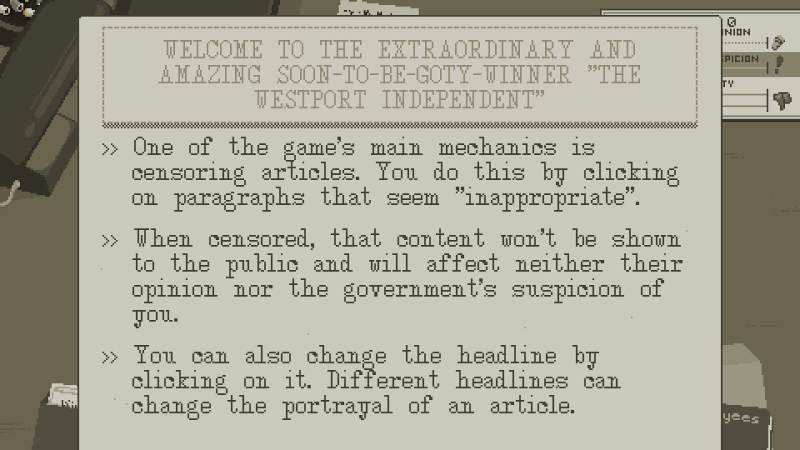 Illustration for article titled Westport Independent Is An Intense Game About Censoring The News